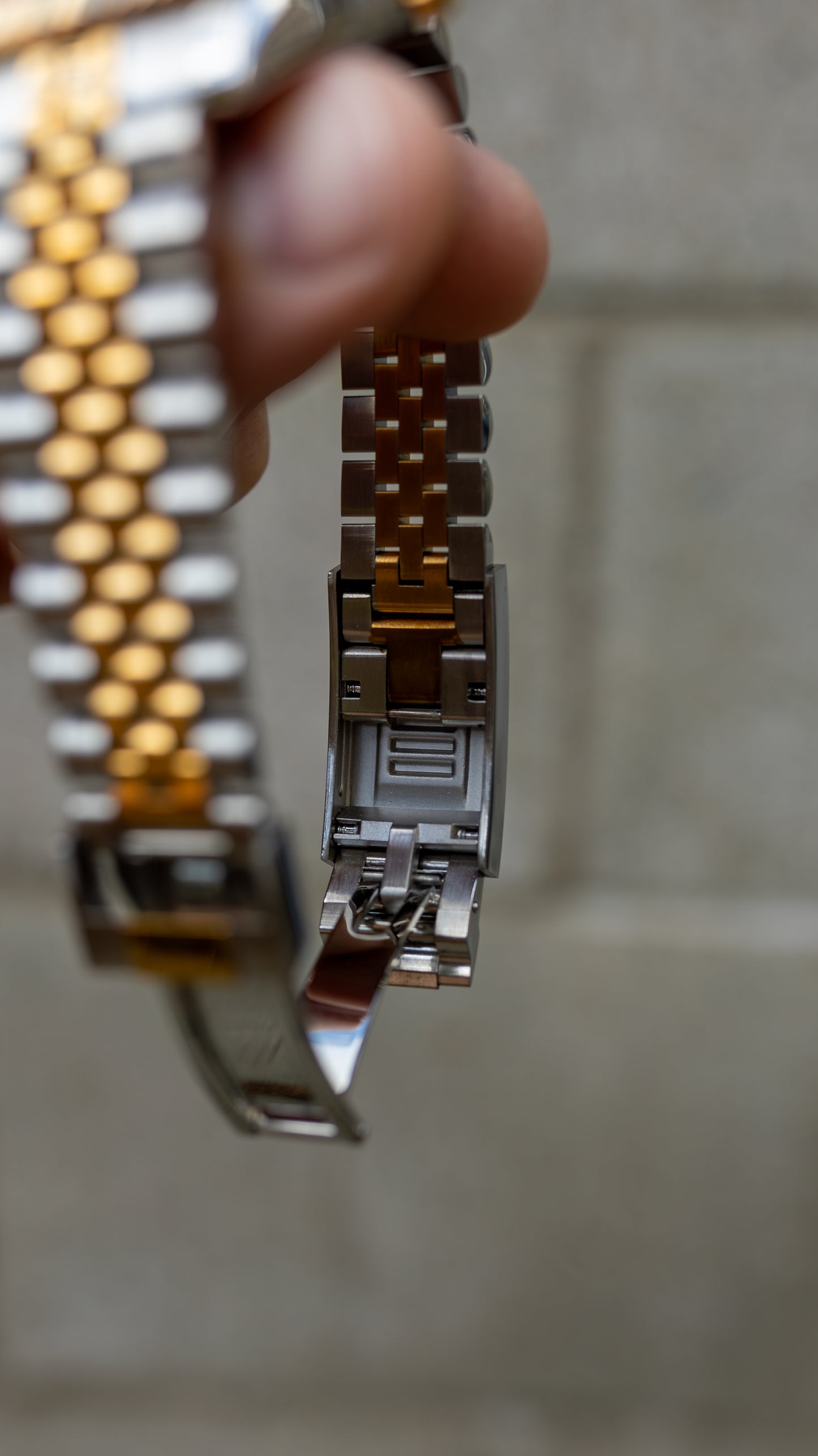 PrestigeWatchMods Custom Seiko Mod Two Tone Datejust style NH35 automatic watch