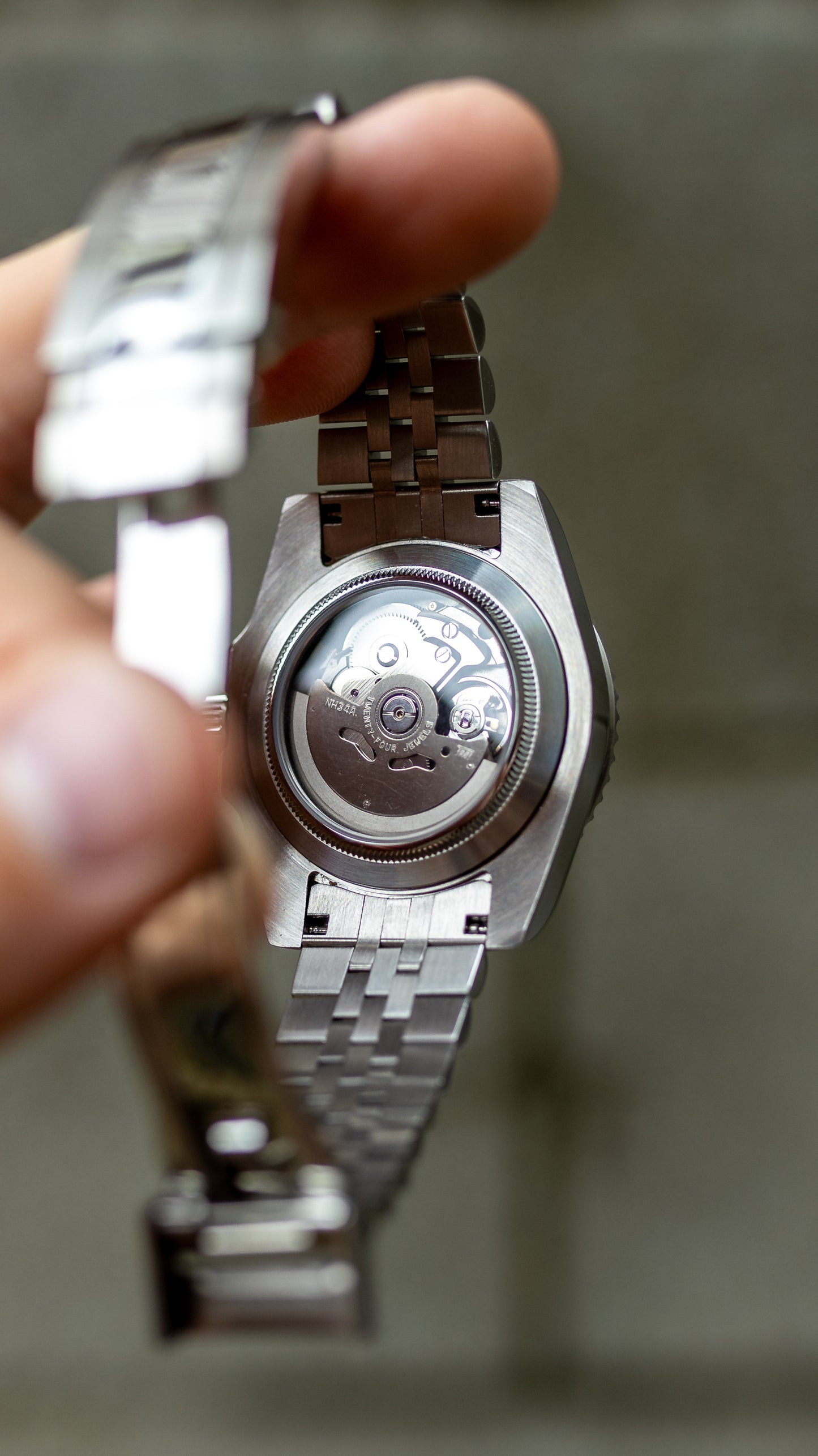 PrestigeWatchMods Custom Seiko "Bruce Wayne" GMT NH34 Automatic Watch