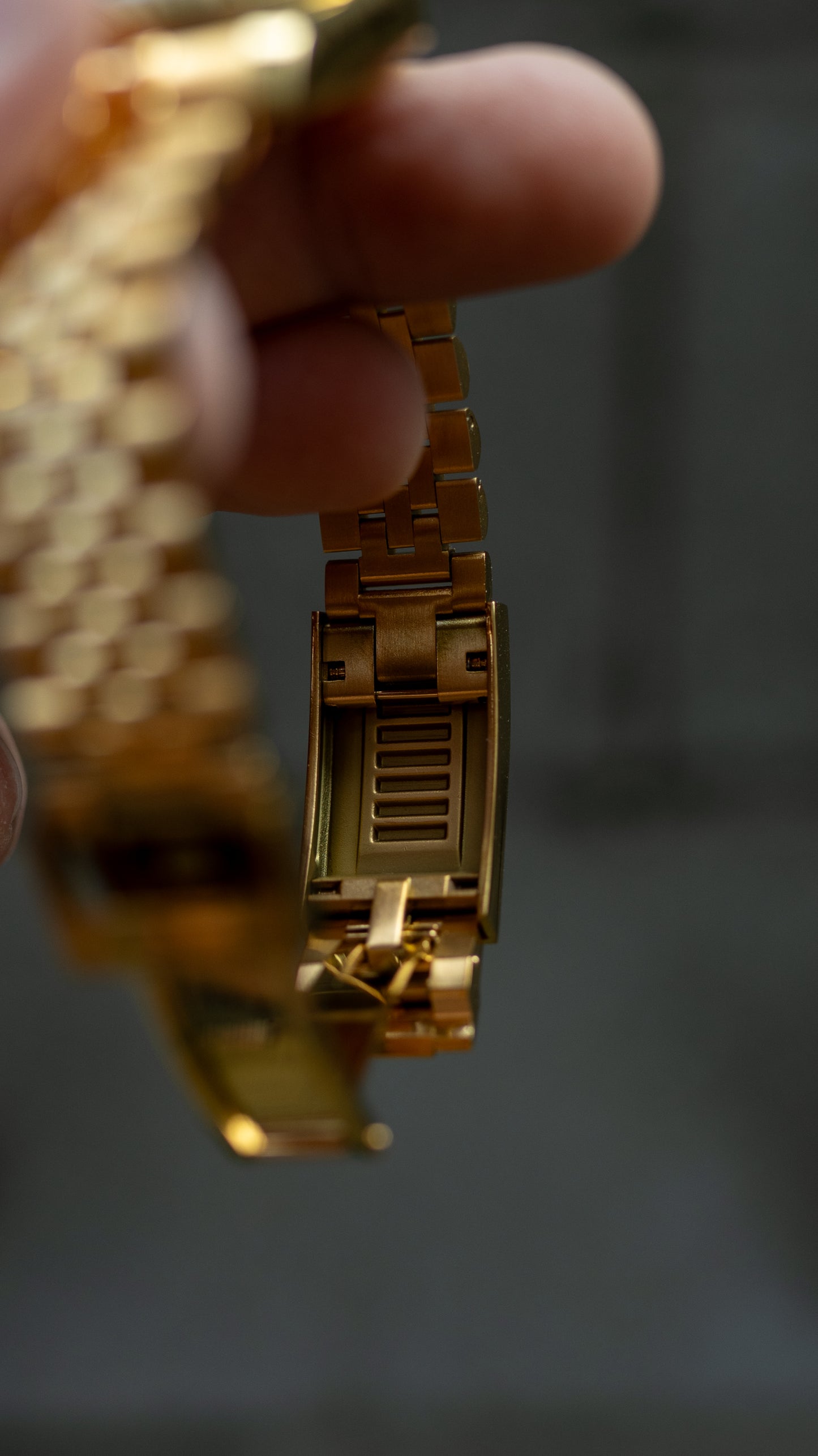 PrestigeWatchMods Custom Seiko Gold "Pearl" explorer style NH35 automatic watch
