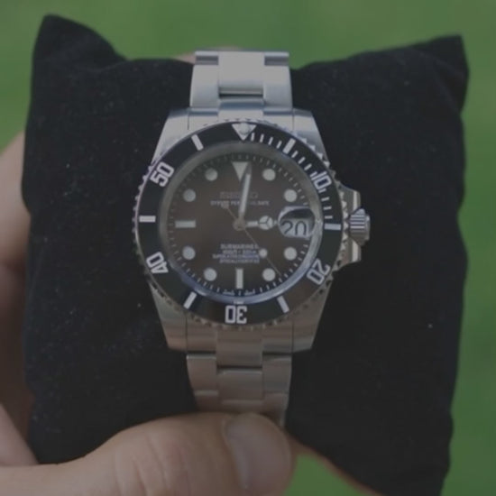 PrestigeWatchMods Custom Seiko Mod "Submariner Date" Watch, Video 