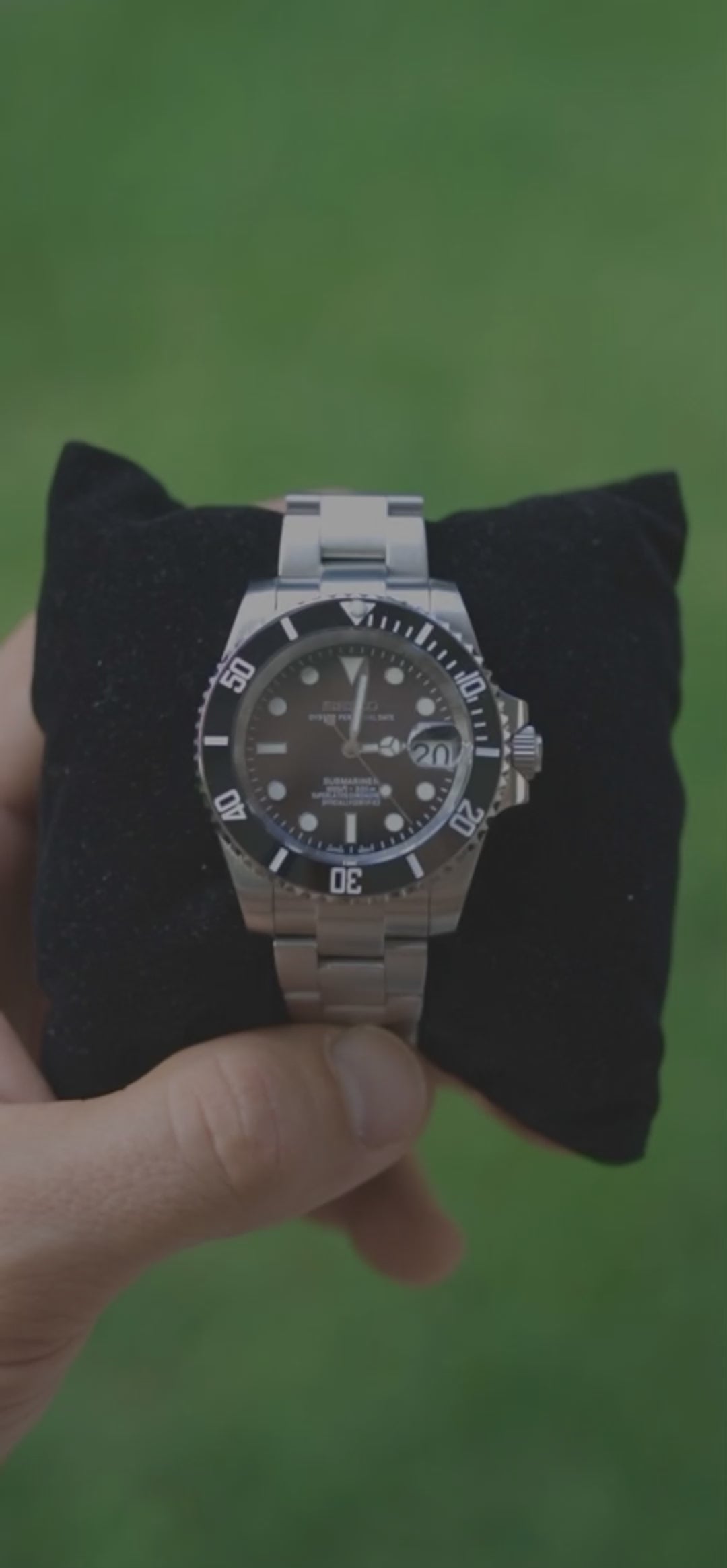 PrestigeWatchMods Custom Seiko Mod "Submariner Date" Watch, Video 